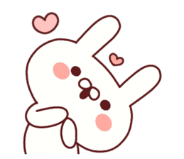 Favorable degree rabbit sticker #14387899