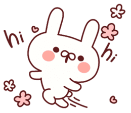 Favorable degree rabbit sticker #14387900