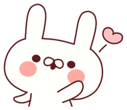 Favorable degree rabbit sticker #14387901