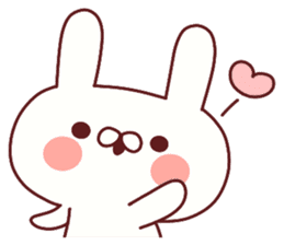 Favorable degree rabbit sticker #14387901