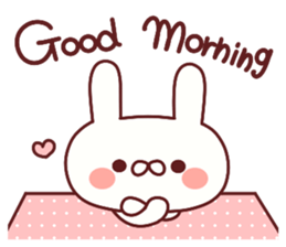 Favorable degree rabbit sticker #14387902