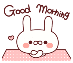 Favorable degree rabbit sticker #14387902