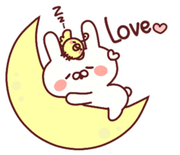 Favorable degree rabbit sticker #14387903