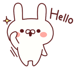 Favorable degree rabbit sticker #14387904