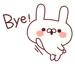 Favorable degree rabbit sticker #14387907