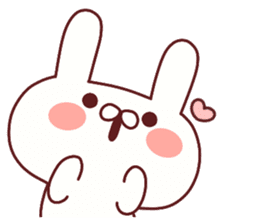 Favorable degree rabbit sticker #14387908