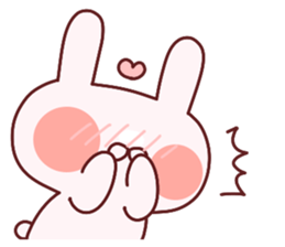 Favorable degree rabbit sticker #14387909