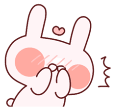 Favorable degree rabbit sticker #14387909