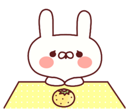 Favorable degree rabbit sticker #14387910