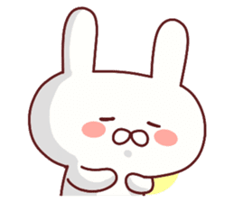 Favorable degree rabbit sticker #14387911