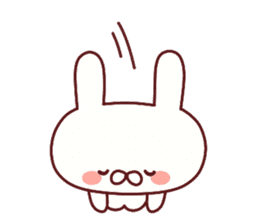 Favorable degree rabbit sticker #14387912