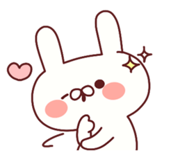 Favorable degree rabbit sticker #14387913