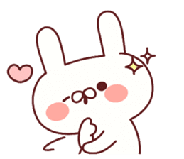 Favorable degree rabbit sticker #14387913