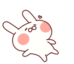 Favorable degree rabbit sticker #14387916