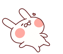 Favorable degree rabbit sticker #14387916