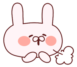 Favorable degree rabbit sticker #14387917