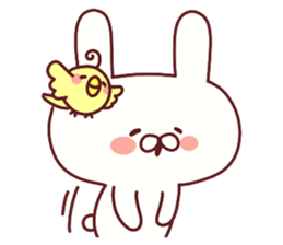 Favorable degree rabbit sticker #14387918