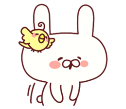 Favorable degree rabbit sticker #14387918