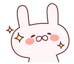 Favorable degree rabbit sticker #14387919