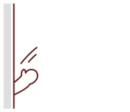 Favorable degree rabbit sticker #14387920