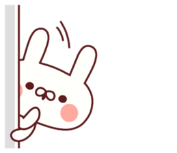 Favorable degree rabbit sticker #14387921