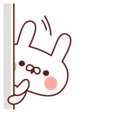 Favorable degree rabbit sticker #14387921