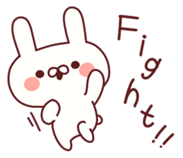 Favorable degree rabbit sticker #14387922