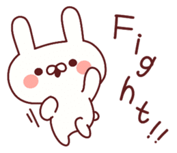 Favorable degree rabbit sticker #14387922