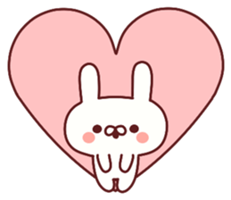 Favorable degree rabbit sticker #14387925