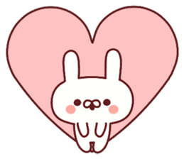 Favorable degree rabbit sticker #14387925