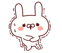 Favorable degree rabbit sticker #14387926