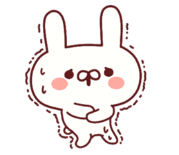 Favorable degree rabbit sticker #14387926