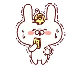 Favorable degree rabbit sticker #14387927