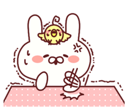 Favorable degree rabbit sticker #14387928