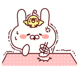 Favorable degree rabbit sticker #14387928