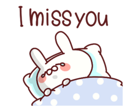 Favorable degree rabbit sticker #14387931