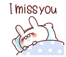 Favorable degree rabbit sticker #14387931