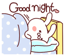 Favorable degree rabbit sticker #14387932