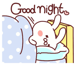 Favorable degree rabbit sticker #14387932