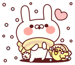 Favorable degree rabbit sticker #14387933