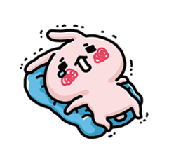 Lonely too rabbit sticker #14387944