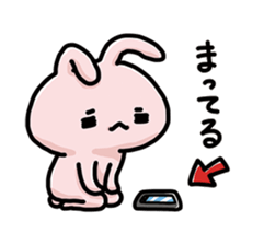 Lonely too rabbit sticker #14387950