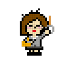 DAILY LIFE of OL pixcel sticker #14388016