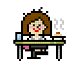 DAILY LIFE of OL pixcel sticker #14388019