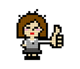 DAILY LIFE of OL pixcel sticker #14388022