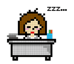 DAILY LIFE of OL pixcel sticker #14388033