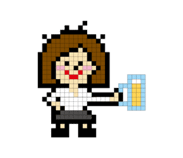 DAILY LIFE of OL pixcel sticker #14388036