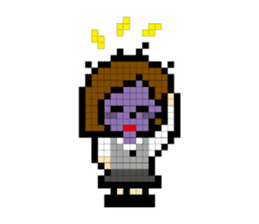 DAILY LIFE of OL pixcel sticker #14388040