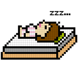 DAILY LIFE of OL pixcel sticker #14388044