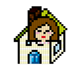 DAILY LIFE of OL pixcel sticker #14388047